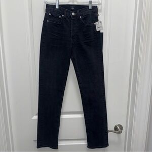 NWT Free People Edwin Hana Goth Black Straight Jeans